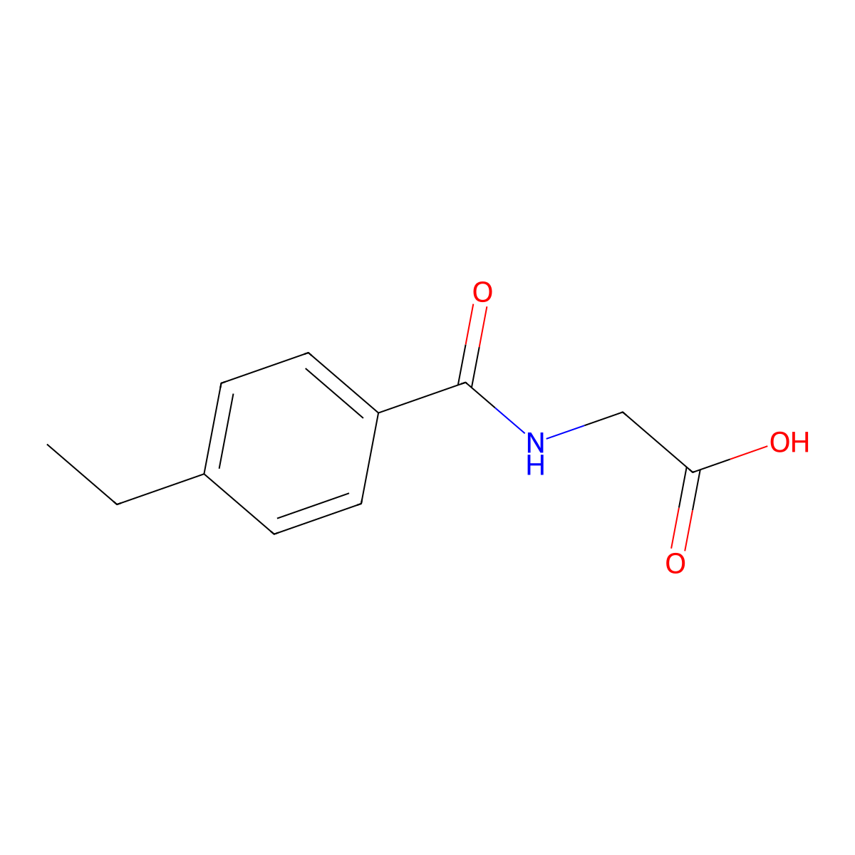 2-[(4-Ethylphenyl)formamido]acetic acid molecular structure, CAS 122365-21-3