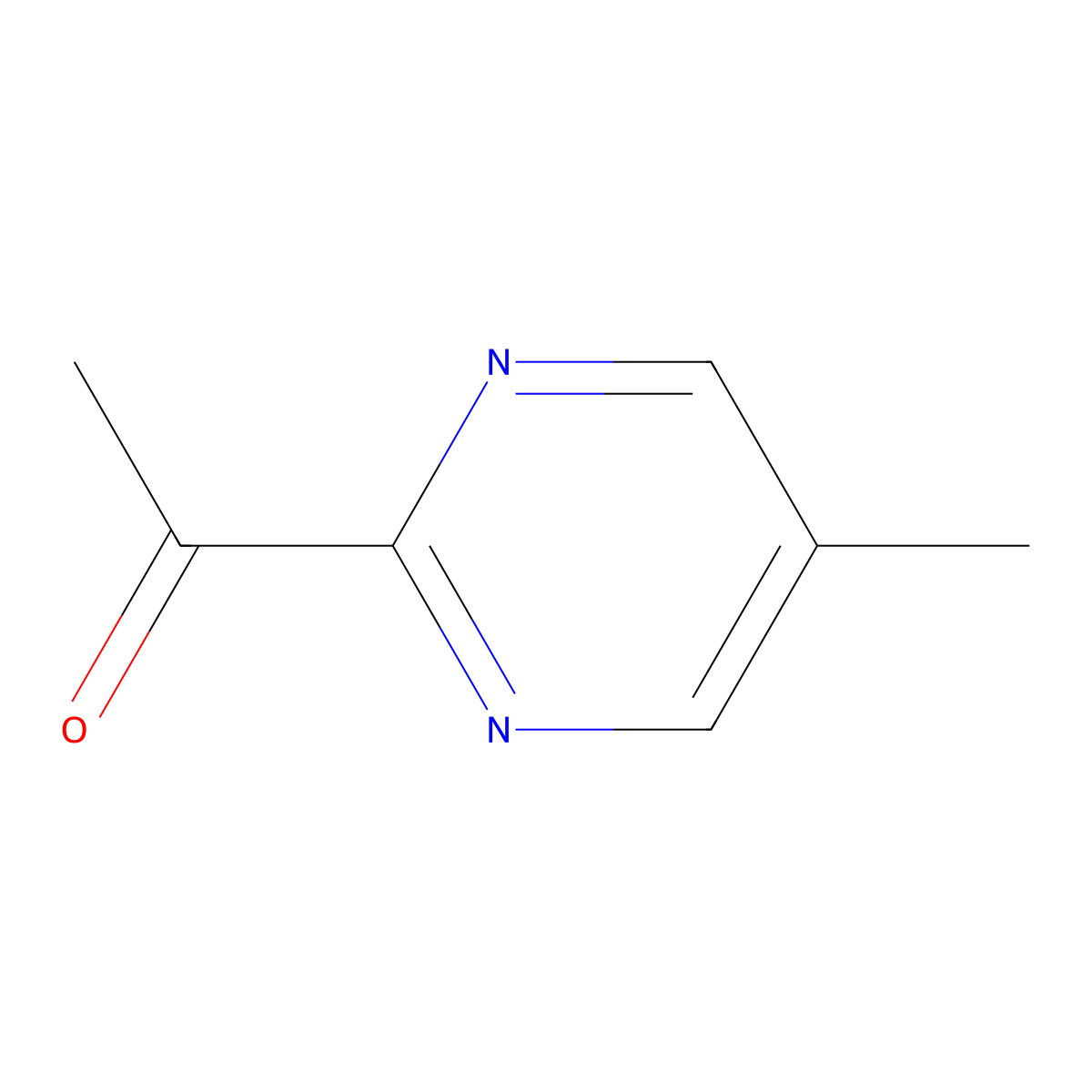 2-Acetyl-5-methylpyrimidine molecular structure, CAS 122372-22-9