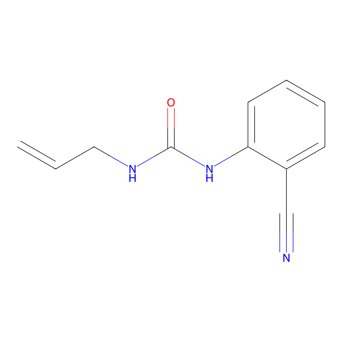 N-(2-Cyanophenyl)-N'-prop-2-en-1-ylurea molecular structure, CAS 122372-27-4