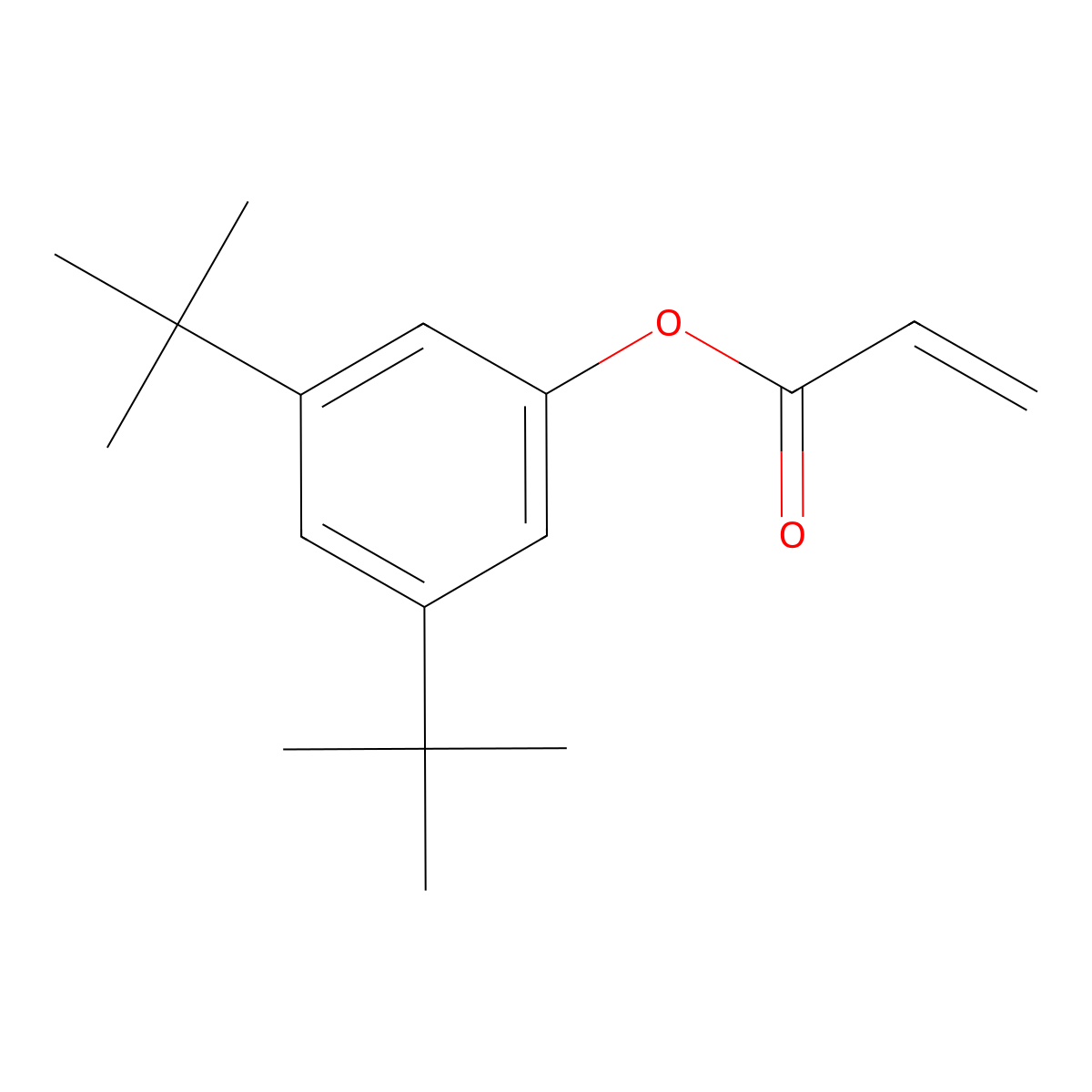 3,5-Di-tert-butylphenyl acrylate molecular structure, CAS 1223748-25-1