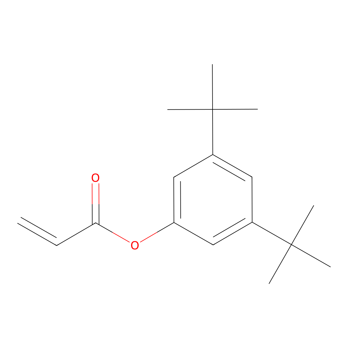 3,5-Di-tert-butylphenyl acrylate molecular structure, CAS 1223748-25-1