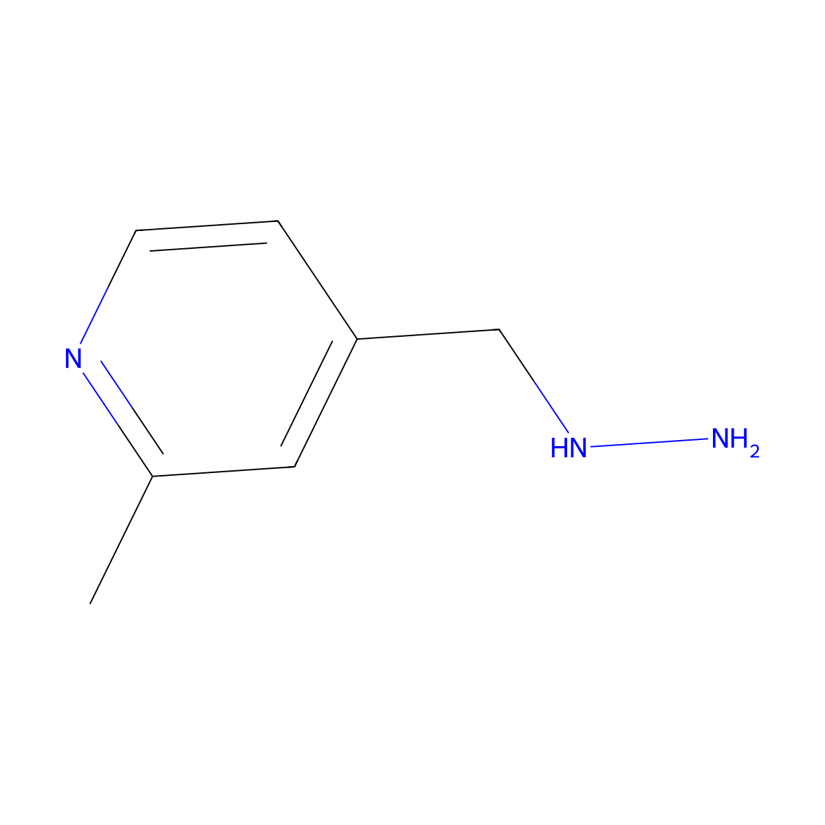 4-(Hydrazinylmethyl)-2-methylpyridine molecular structure, CAS 1223748-30-8