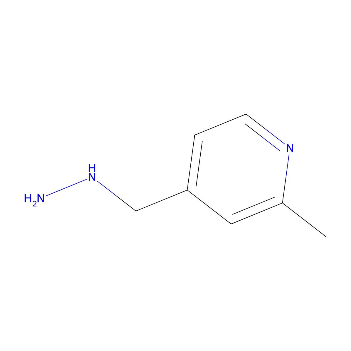 4-(Hydrazinylmethyl)-2-methylpyridine molecular structure, CAS 1223748-30-8