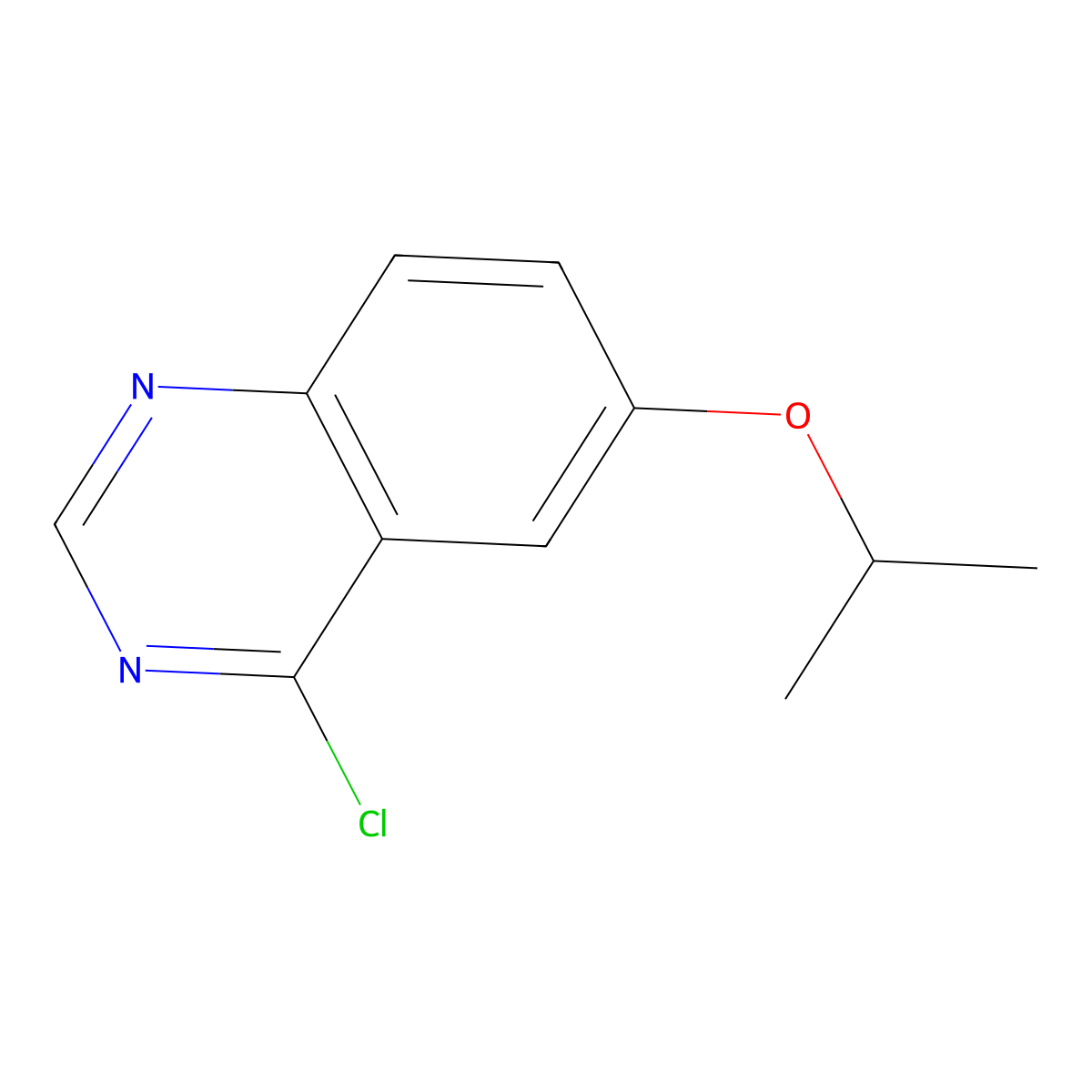 4-Chloro-6-isopropoxyquinazoline molecular structure, CAS 1223748-36-4