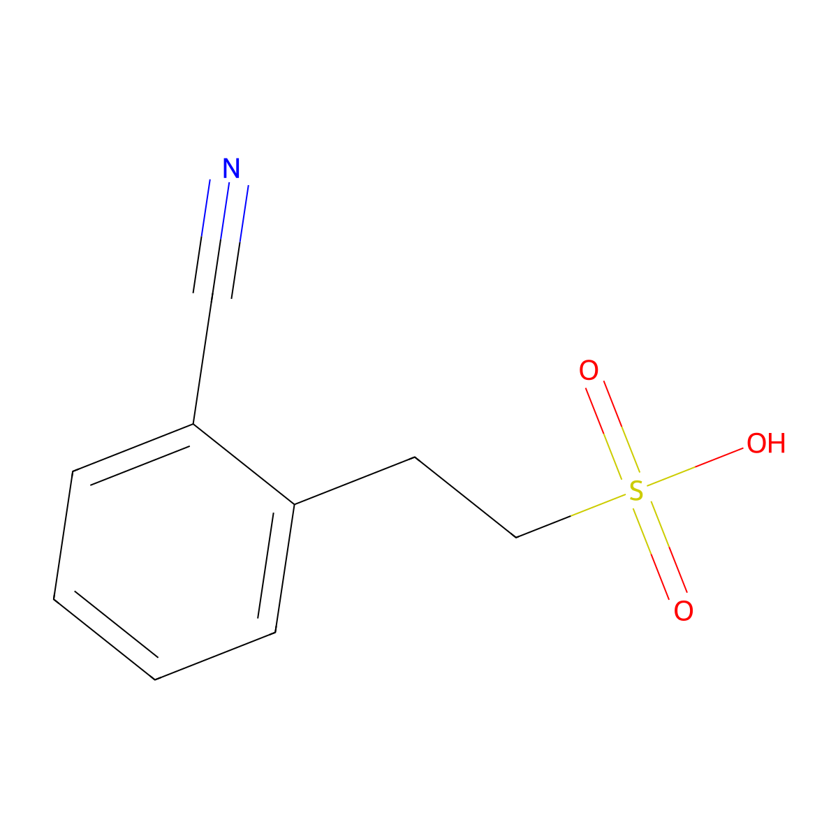2-(2-Cyanophenyl)ethanesulfonic acid molecular structure, CAS 1223748-51-3