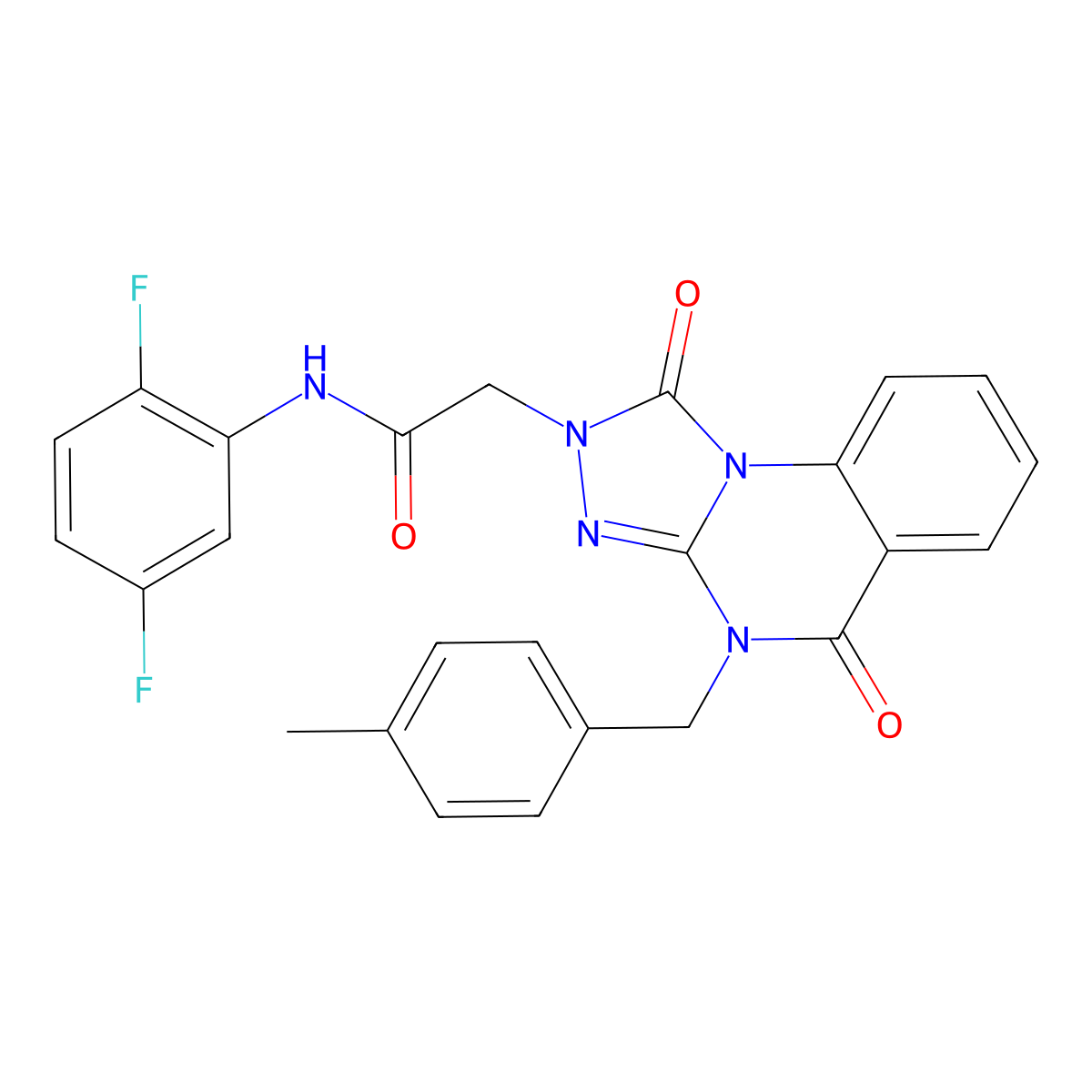 N-(2,5-difluorophenyl)-2-(4-(4-methylbenzyl)-1,5-dioxo-4,5-dihydro-[1,2,4]triazolo[4,3-a]quinazolin-2(1H)-yl)acetamide molecular structure, CAS 1223785-19-0