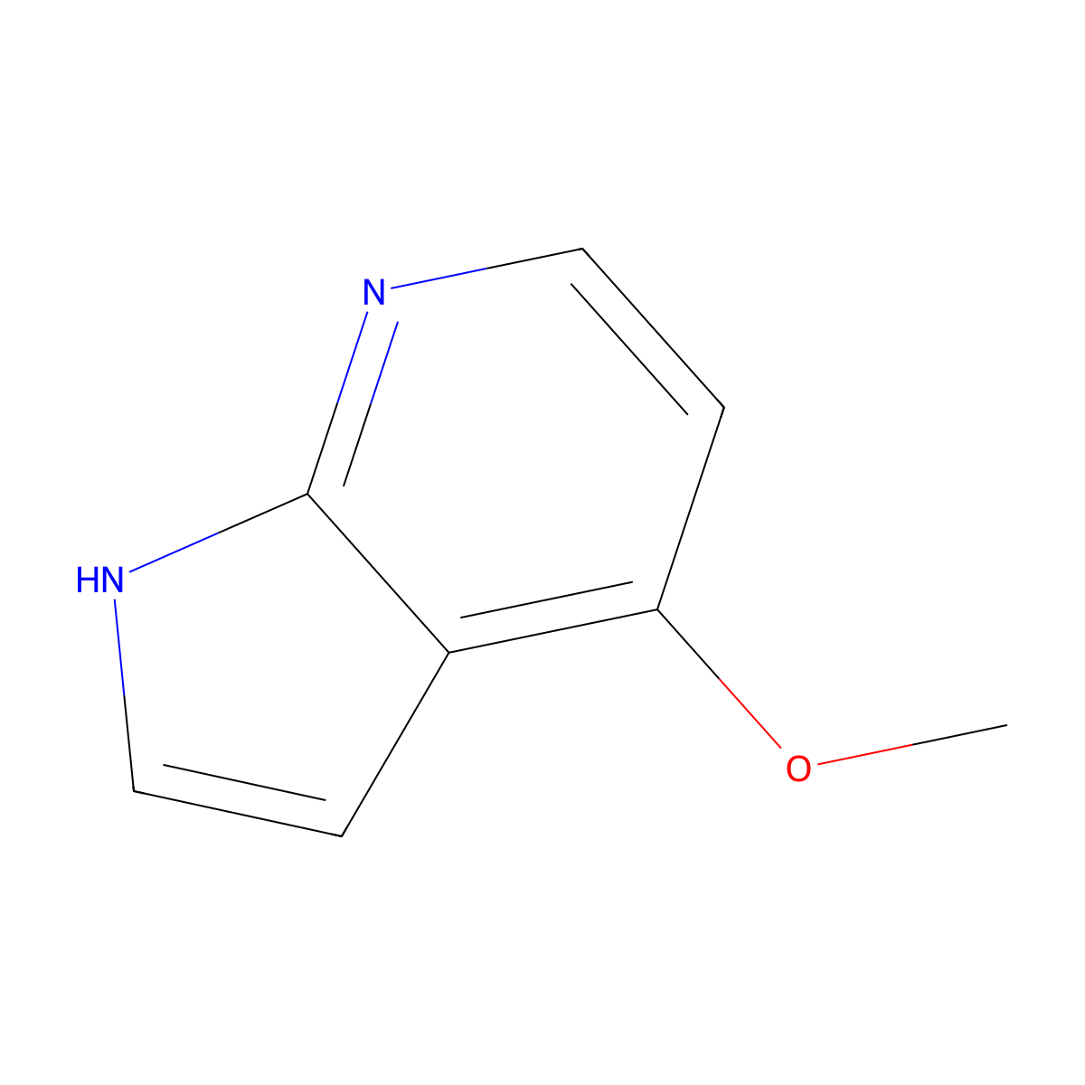 4-Methoxy-1H-pyrrolo(2,3-b)pyridine molecular structure, CAS 122379-63-9