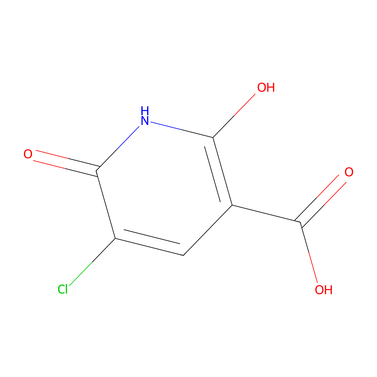 5-Chloro-2,6-dihydroxynicotinic acid molecular structure, CAS 122380-17-0