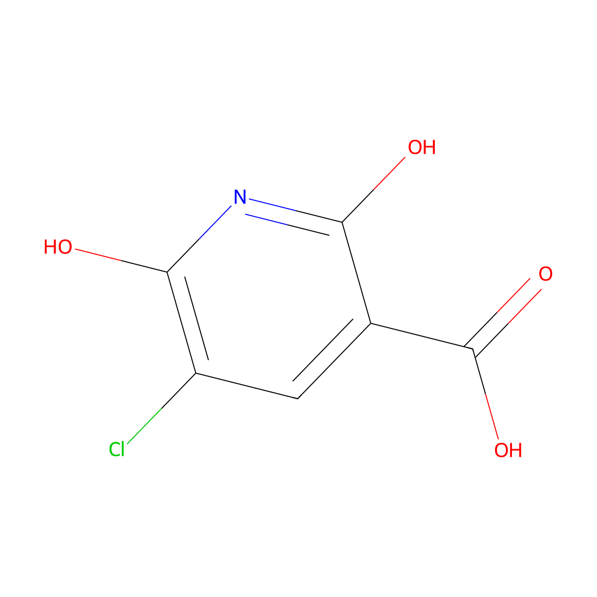 5-Chloro-2,6-dihydroxynicotinic acid molecular structure, CAS 122380-17-0