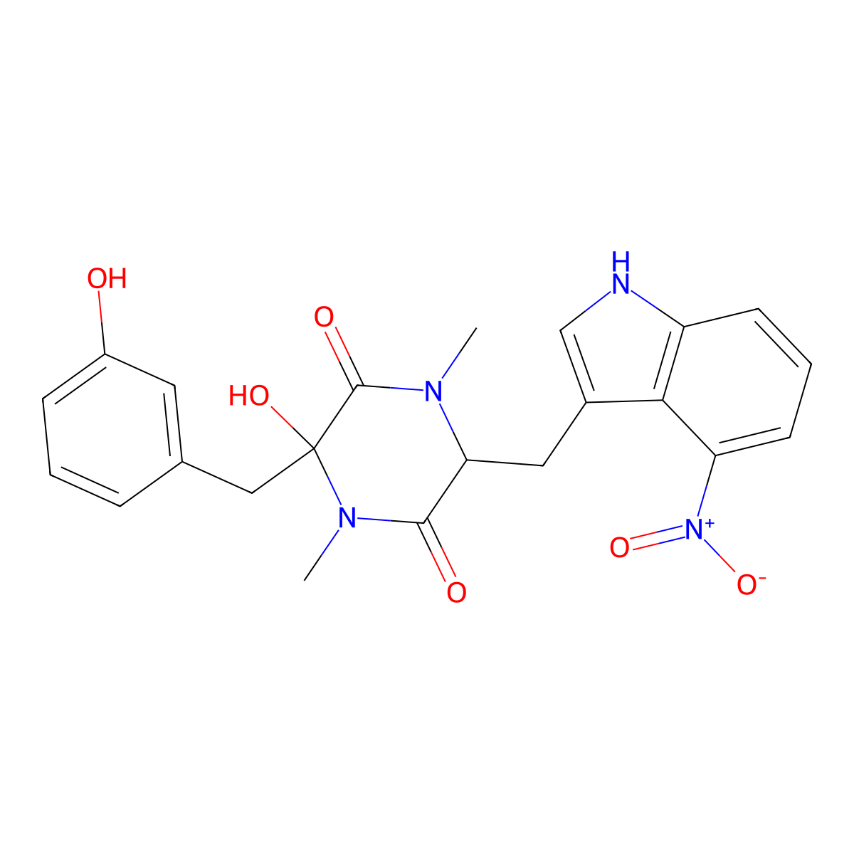 Thaxtomine A molecular structure, CAS 122380-18-1