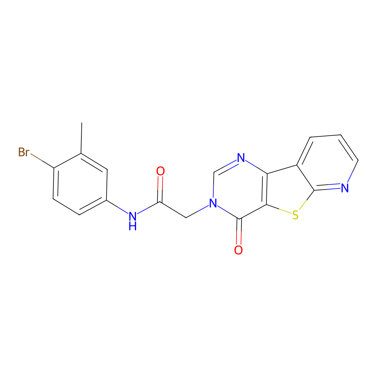 N-(4-bromo-3-methylphenyl)-2-{6-oxo-8-thia-3,5,10-triazatricyclo[7.4.0.0^{2,7}]trideca-1(9),2(7),3,10,12-pentaen-5-yl}acetamide molecular structure, CAS 1223829-65-9