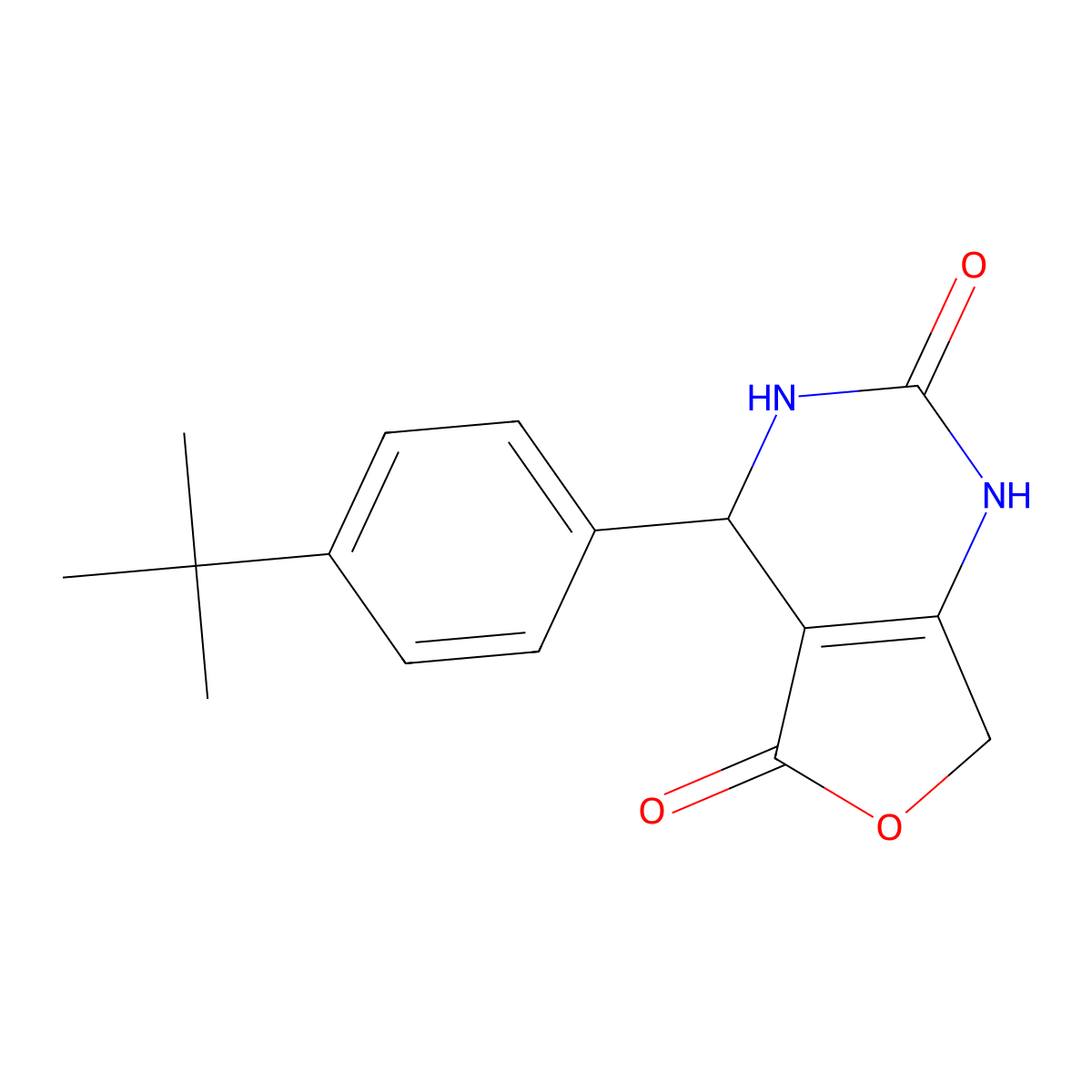 4-(4-tert-butylphenyl)-4,7-dihydrofuro[3,4-d]pyrimidine-2,5(1H,3H)-dione molecular structure, CAS 1223885-39-9