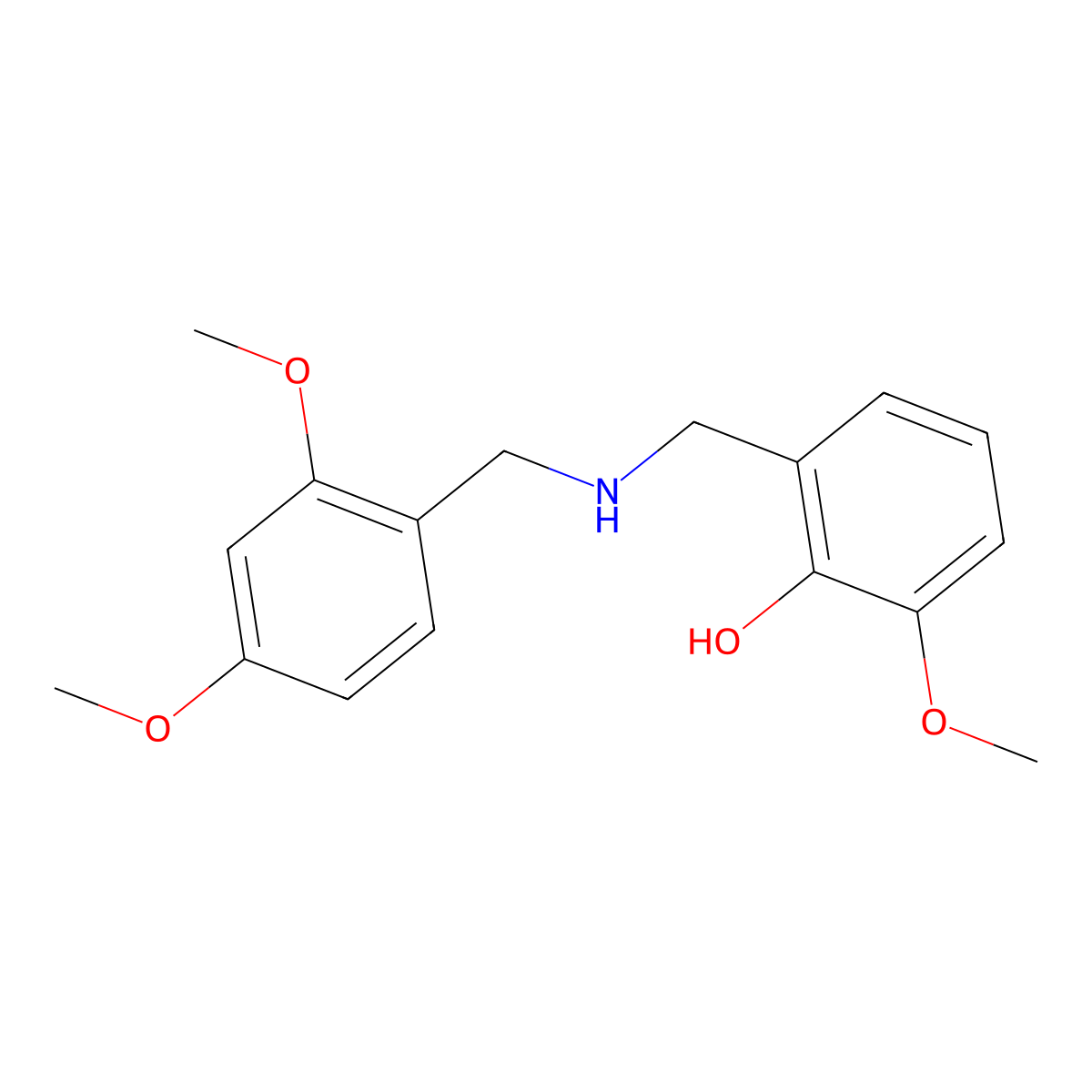 2-{[(2,4-Dimethoxybenzyl)amino]methyl}-6-methoxyphenol molecular structure, CAS 1223891-24-4