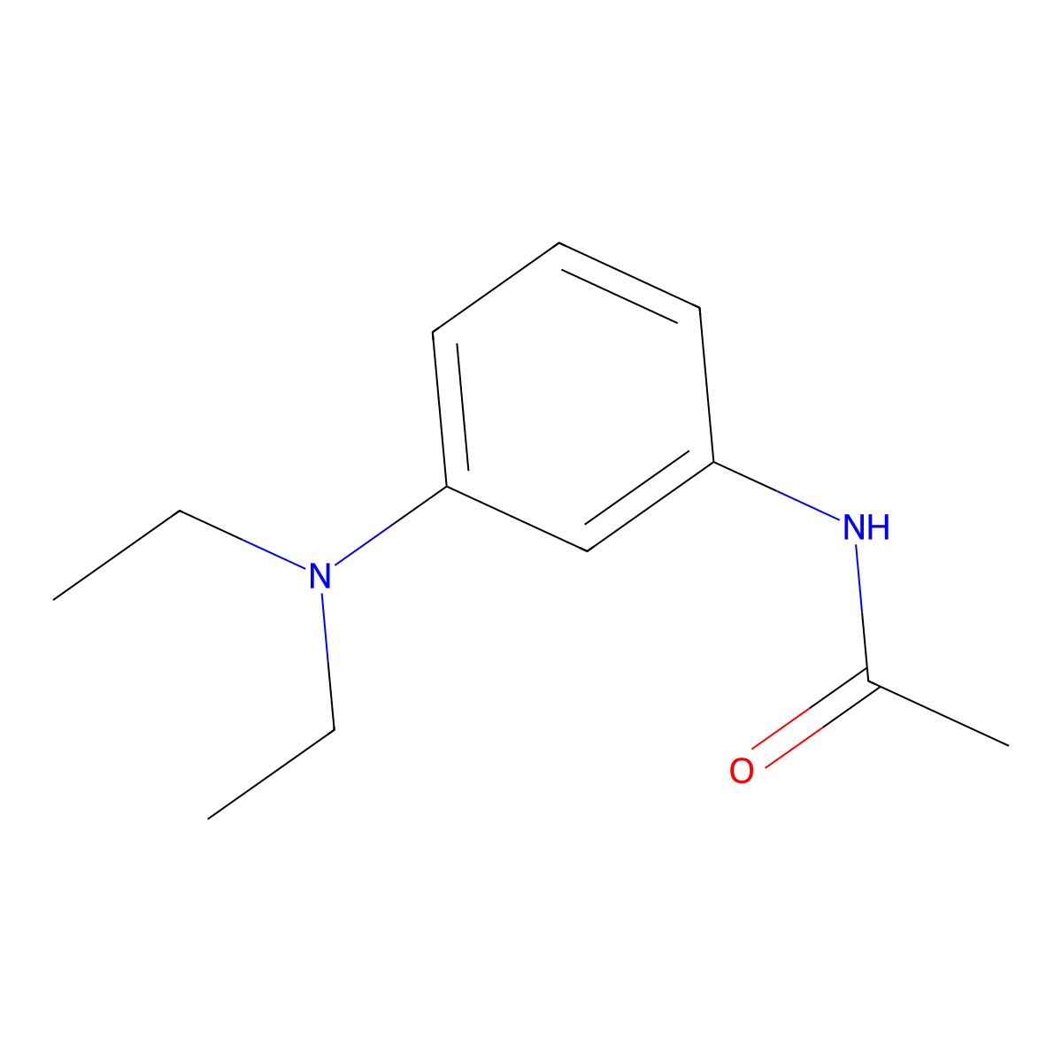 Acetamide, N-[3-(diethylamino)phenyl]- molecular structure, CAS 12239-22-4