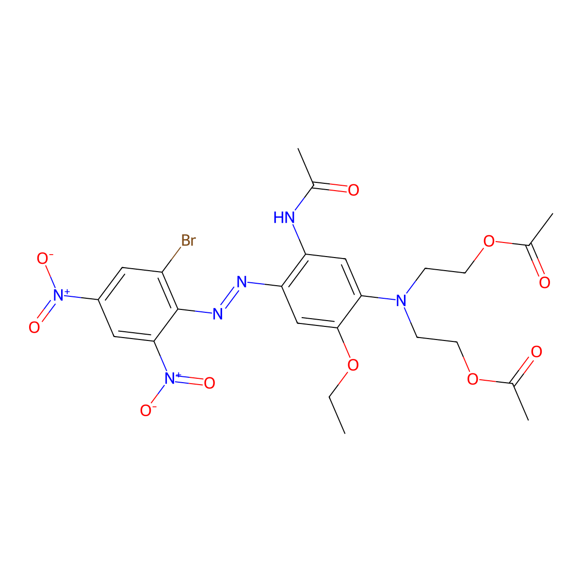 C.I. Disperse Blue 79 molecular structure, CAS 12239-34-8