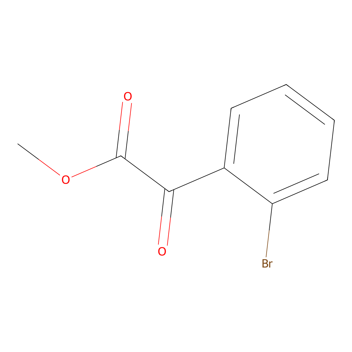 Methyl 2-(2-bromophenyl)-2-oxoacetate molecular structure, CAS 122394-38-1