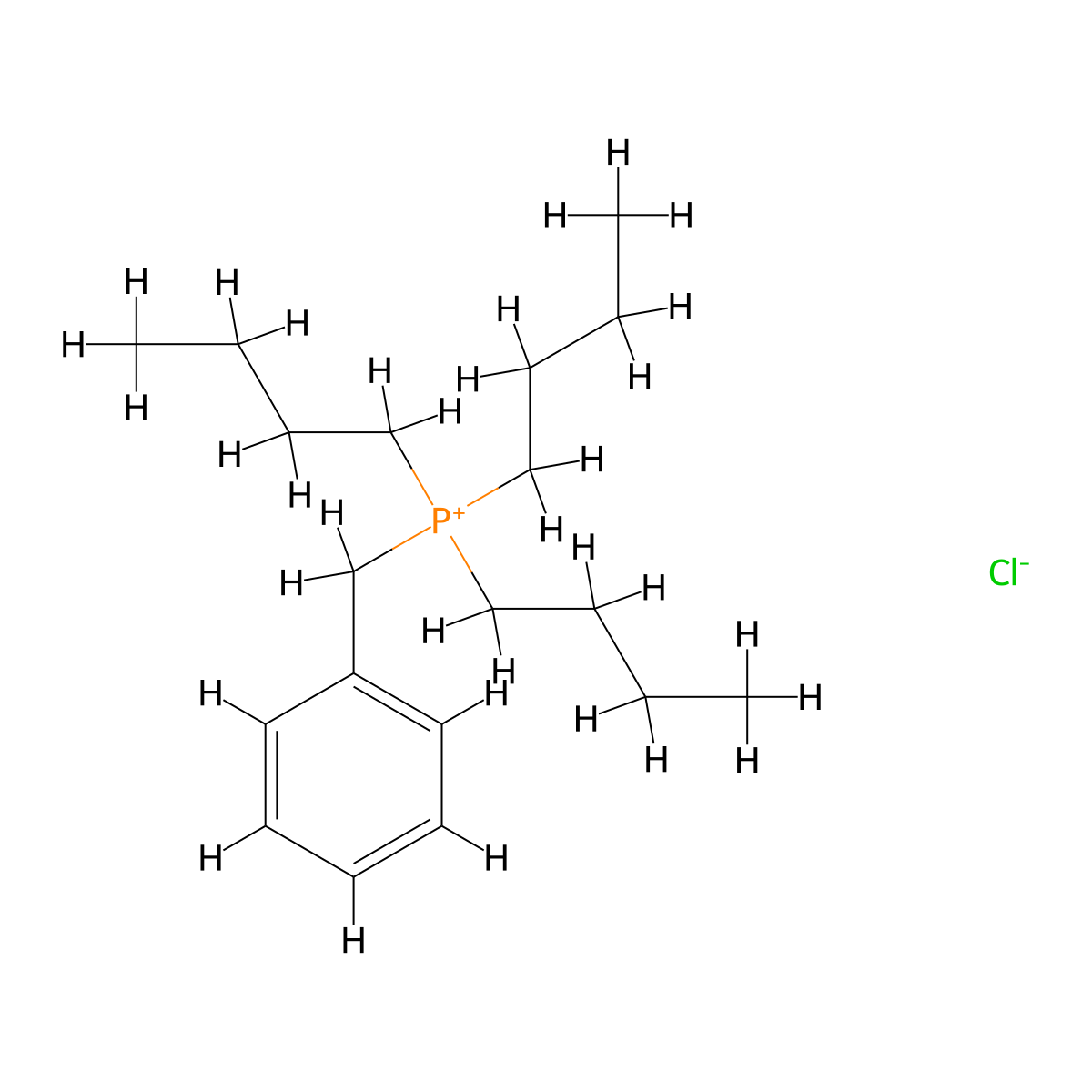 Benzyltributylphosphonium chloride molecular structure, CAS 1224-56-2