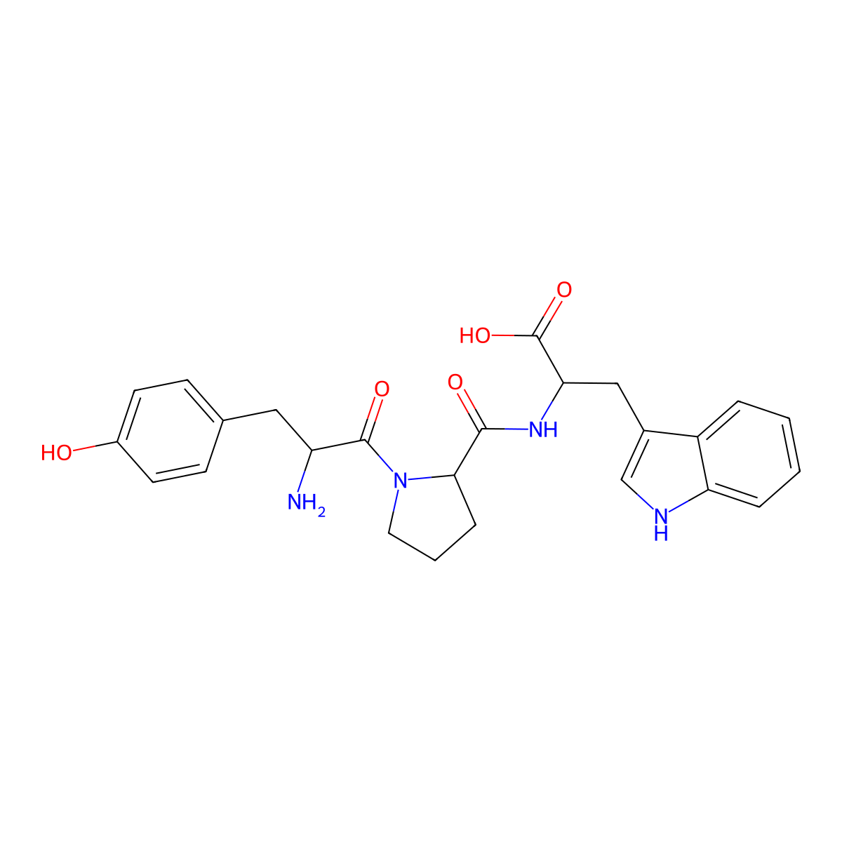 H-Tyr-Pro-Trp-OH molecular structure, CAS 122409-33-0
