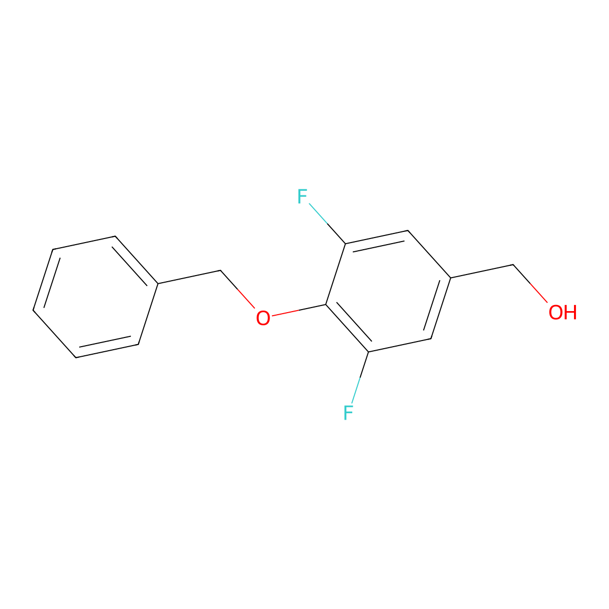 (4-(Benzyloxy)-3,5-difluorophenyl)methanol molecular structure, CAS 1224103-99-4