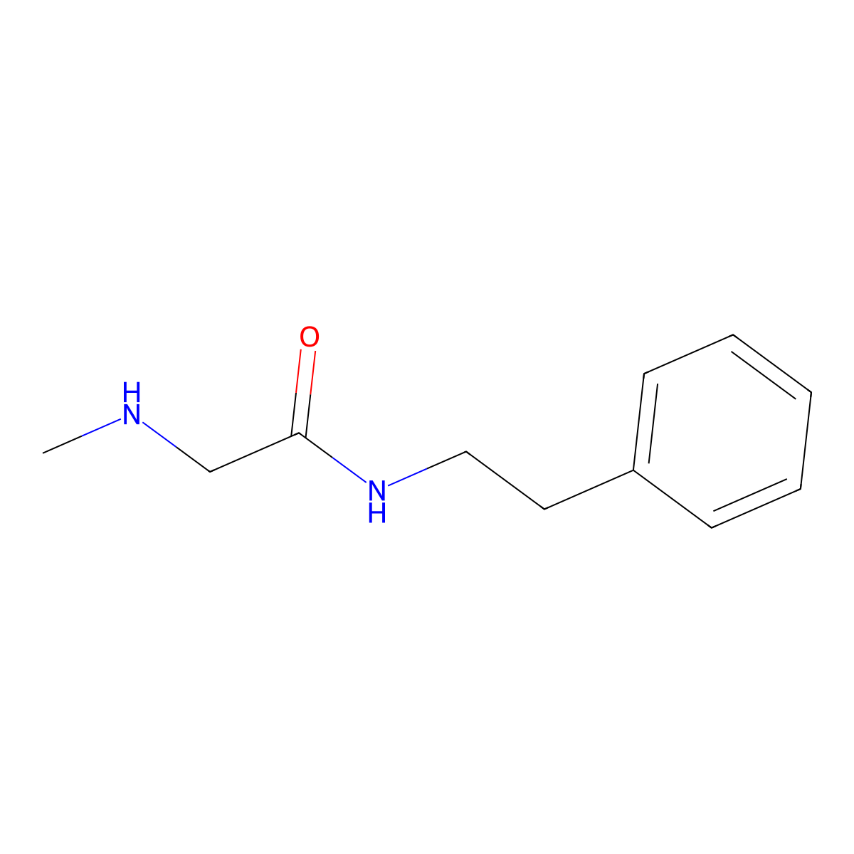 N~2~-methyl-N-(2-phenylethyl)glycinamide molecular structure, CAS 1224129-26-3