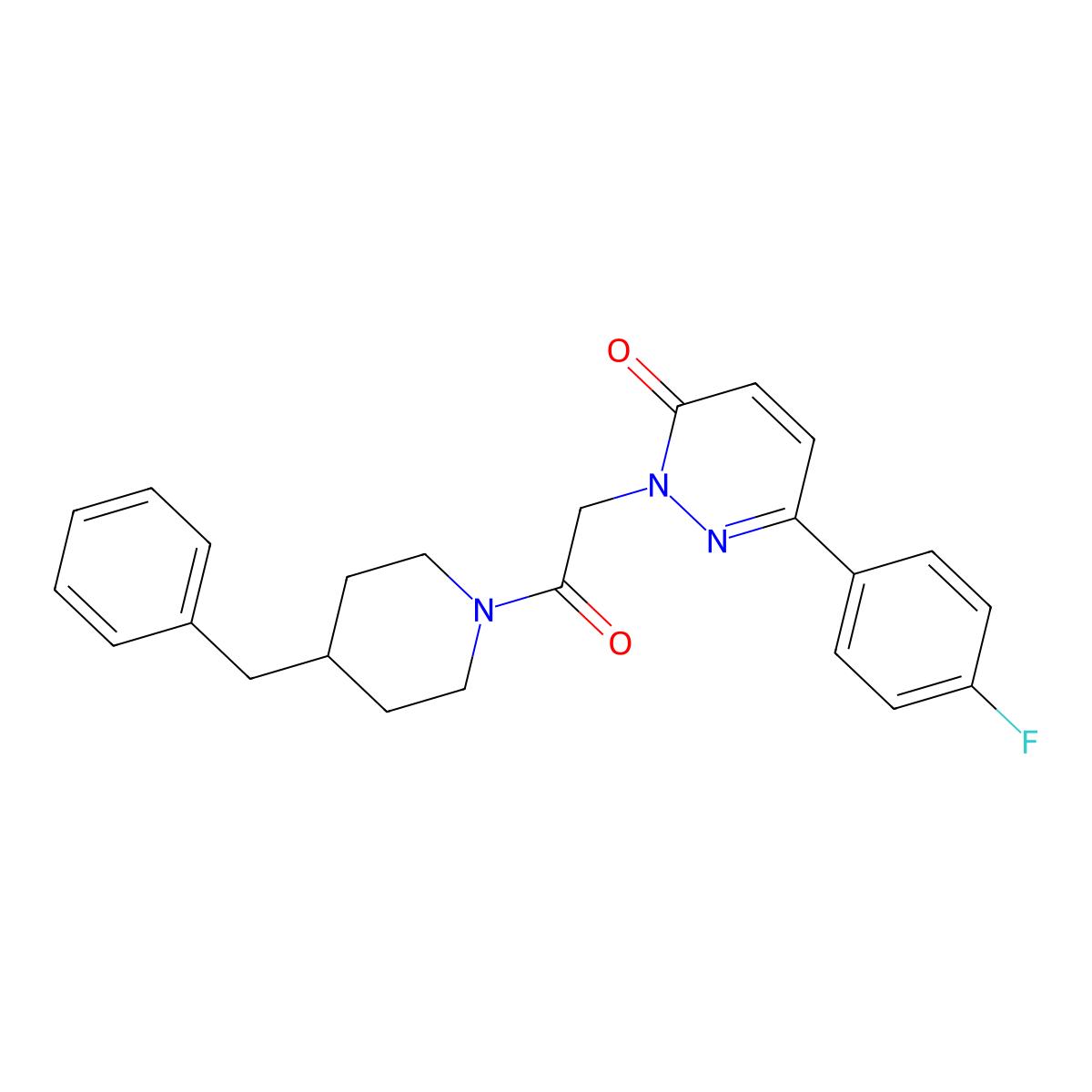 2-(2-(4-benzylpiperidin-1-yl)-2-oxoethyl)-6-(4-fluorophenyl)pyridazin-3(2H)-one molecular structure, CAS 1224129-80-9