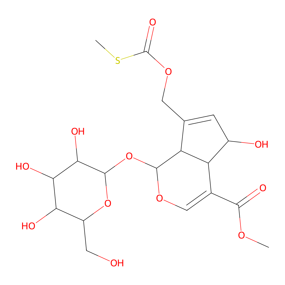 Paederosidic acid methyl ester molecular structure, CAS 122413-01-8