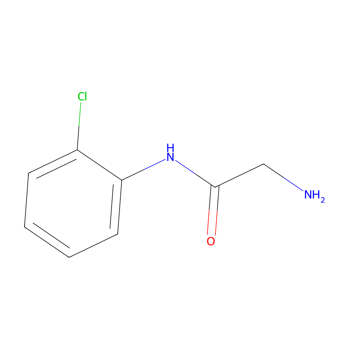2-Amino-n-(2-chlorophenyl)acetamide molecular structure, CAS 1224155-54-7