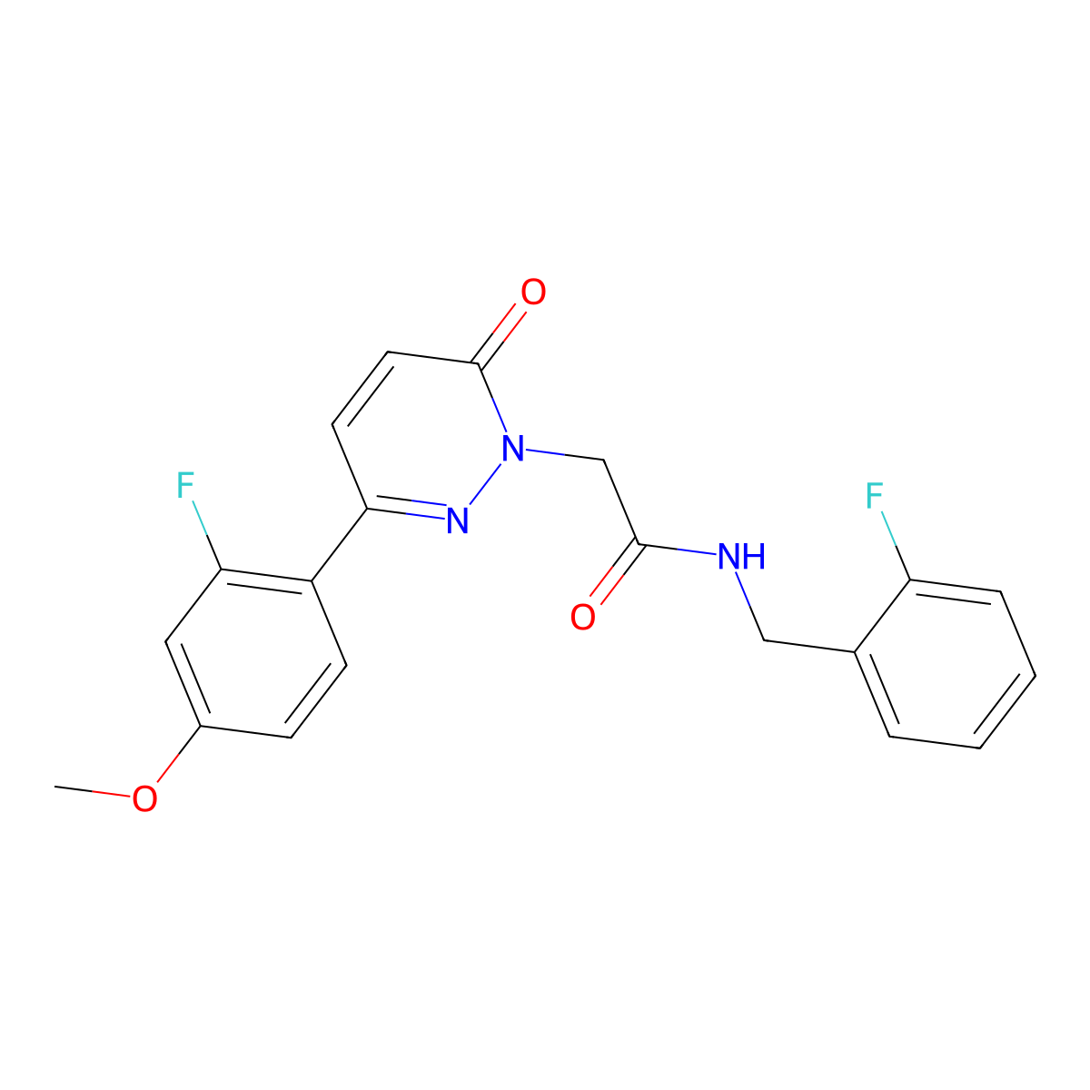 N-(2-fluorobenzyl)-2-[3-(2-fluoro-4-methoxyphenyl)-6-oxopyridazin-1(6H)-yl]acetamide molecular structure, CAS 1224156-47-1