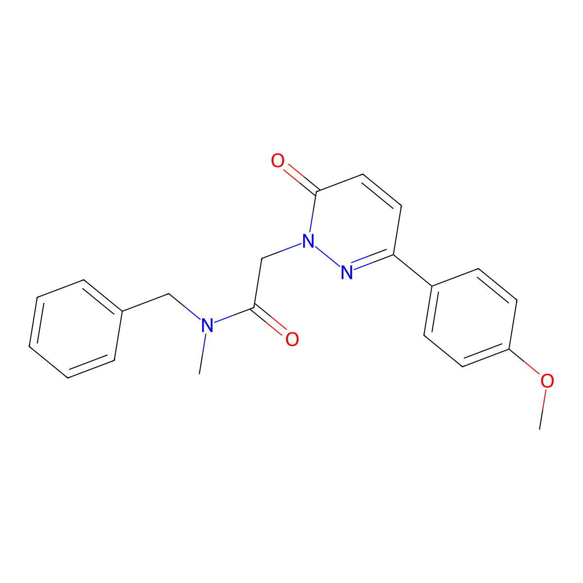 N-benzyl-2-(3-(4-methoxyphenyl)-6-oxopyridazin-1(6H)-yl)-N-methylacetamide molecular structure, CAS 1224160-69-3