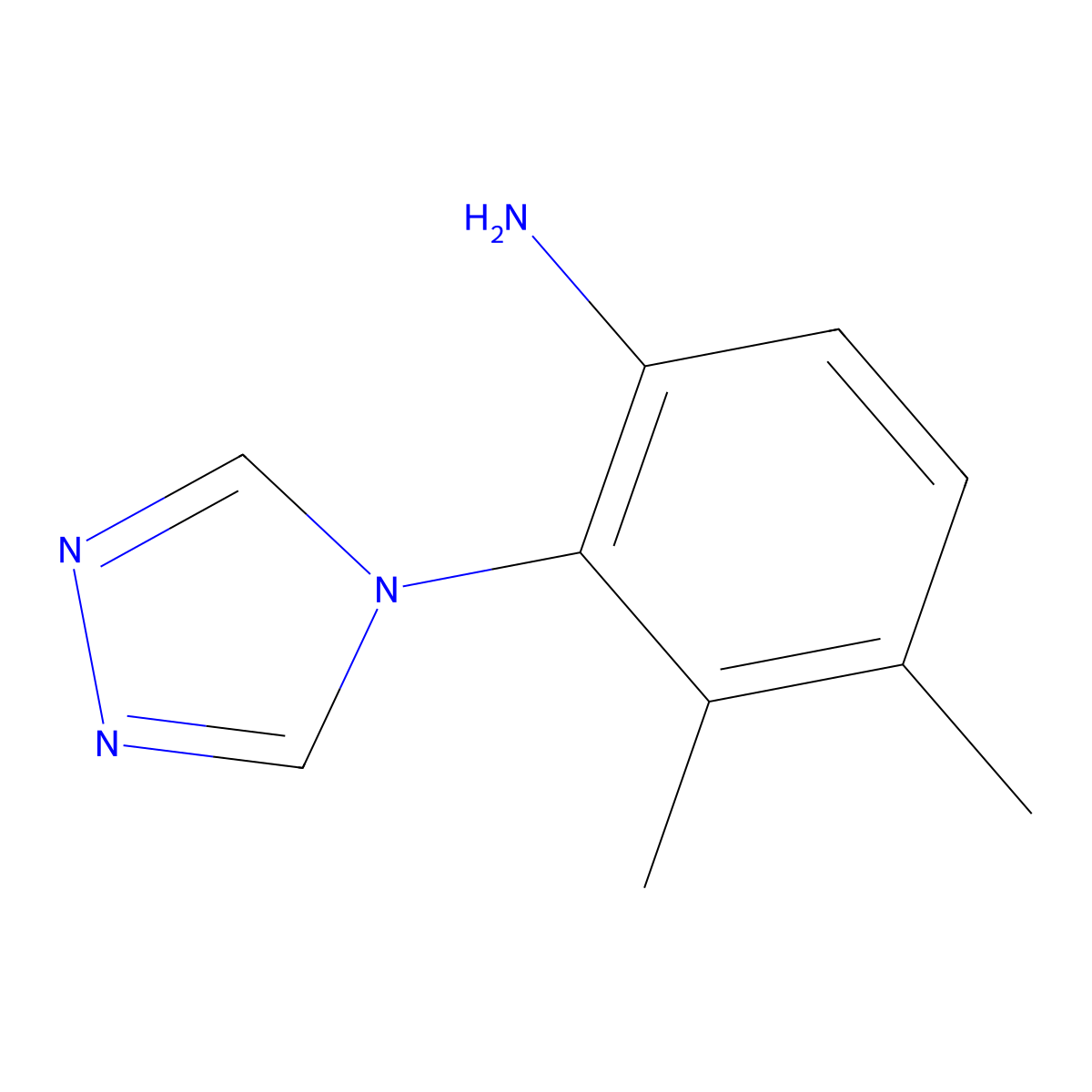 3,4-dimethyl-2-(4H-1,2,4-triazol-4-yl)aniline molecular structure, CAS 1224163-17-0