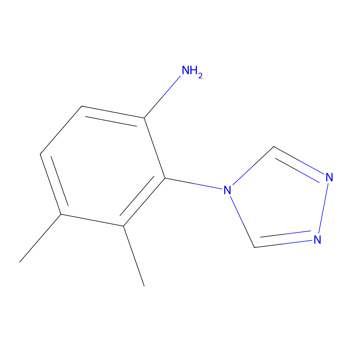 3,4-dimethyl-2-(4H-1,2,4-triazol-4-yl)aniline molecular structure, CAS 1224163-17-0