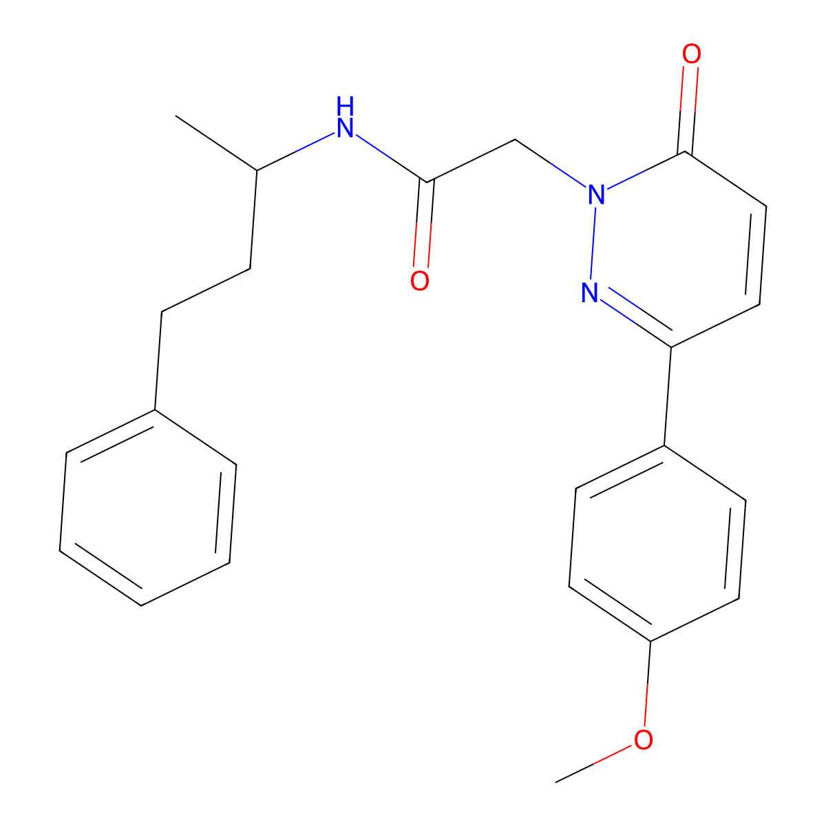 2-(3-(4-methoxyphenyl)-6-oxopyridazin-1(6H)-yl)-N-(4-phenylbutan-2-yl)acetamide molecular structure, CAS 1224163-24-9