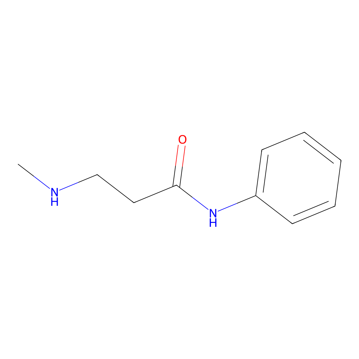 N~3~-methyl-N-phenyl-beta-alaninamide molecular structure, CAS 1224163-29-4