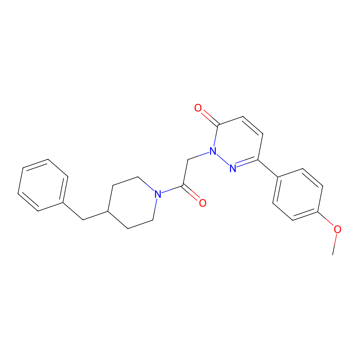2-[2-(4-benzylpiperidin-1-yl)-2-oxoethyl]-6-(4-methoxyphenyl)pyridazin-3(2H)-one molecular structure, CAS 1224163-35-2