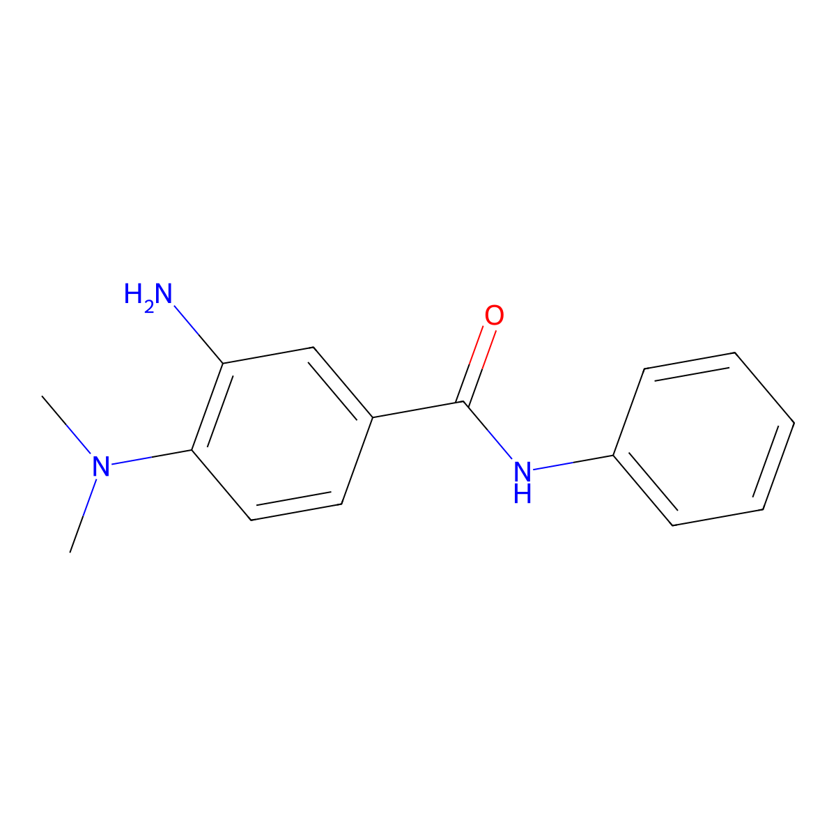 3-amino-4-(dimethylamino)-N-phenylbenzamide molecular structure, CAS 1224164-52-6