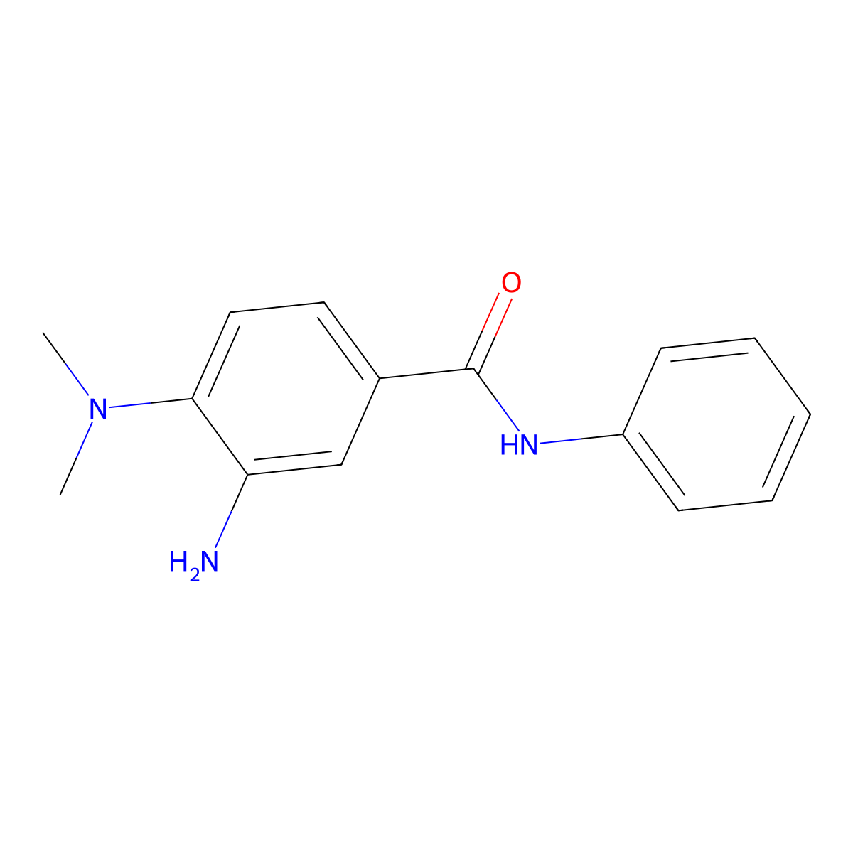 3-amino-4-(dimethylamino)-N-phenylbenzamide molecular structure, CAS 1224164-52-6