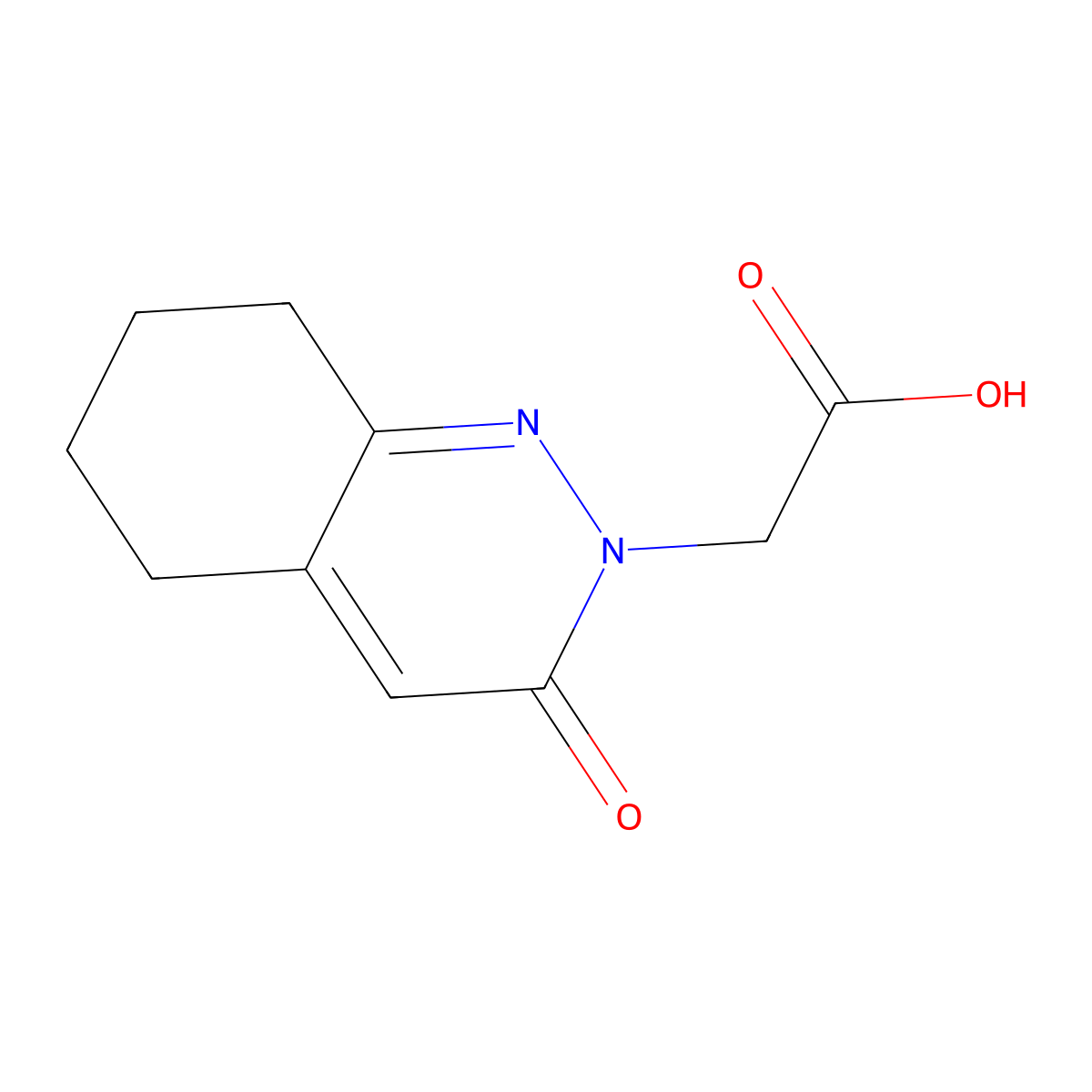 (3-oxo-5,6,7,8-tetrahydrocinnolin-2(3H)-yl)acetic acid molecular structure, CAS 1224165-30-3
