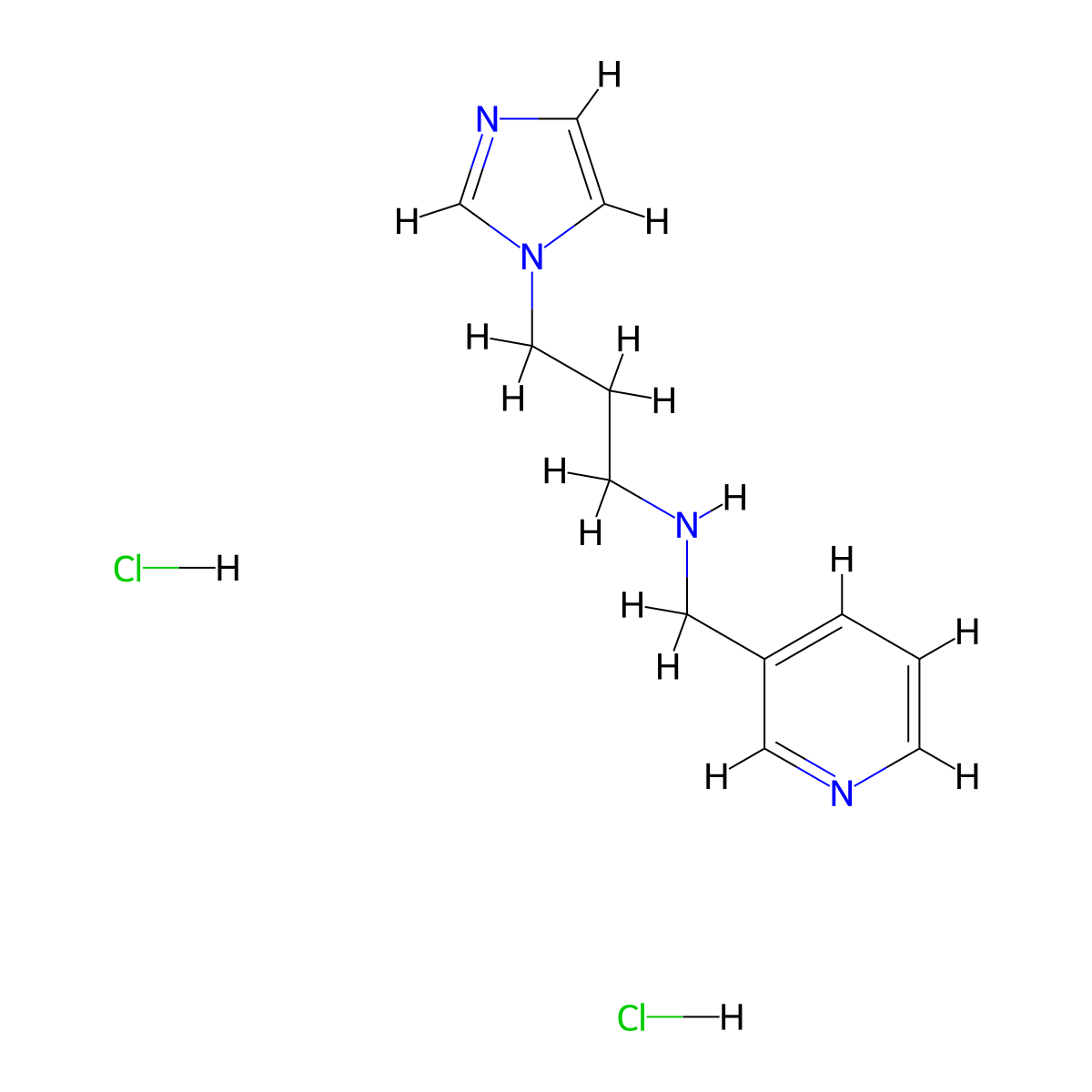 3-(1H-imidazol-1-yl)-N-(pyridin-3-ylmethyl)propan-1-amine dihydrochloride molecular structure, CAS 1224165-66-5