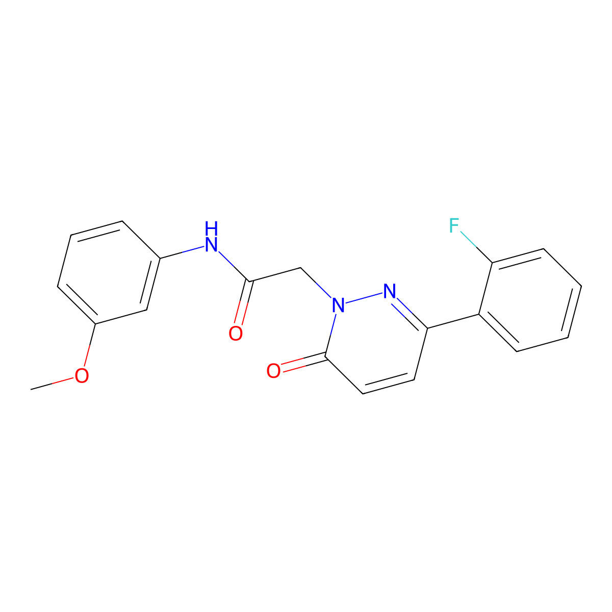 2-[3-(2-fluorophenyl)-6-oxopyridazin-1(6H)-yl]-N-(3-methoxyphenyl)acetamide molecular structure, CAS 1224167-21-8