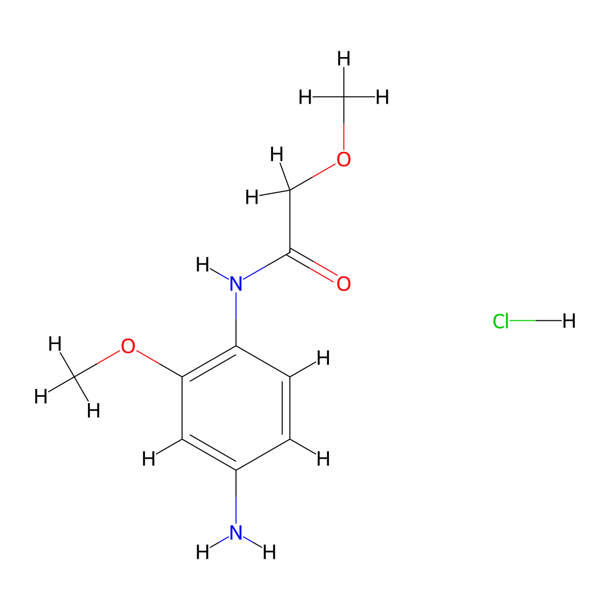 N-(4-Amino-2-methoxyphenyl)-2-methoxyacetamide hydrochloride molecular structure, CAS 1224167-35-4