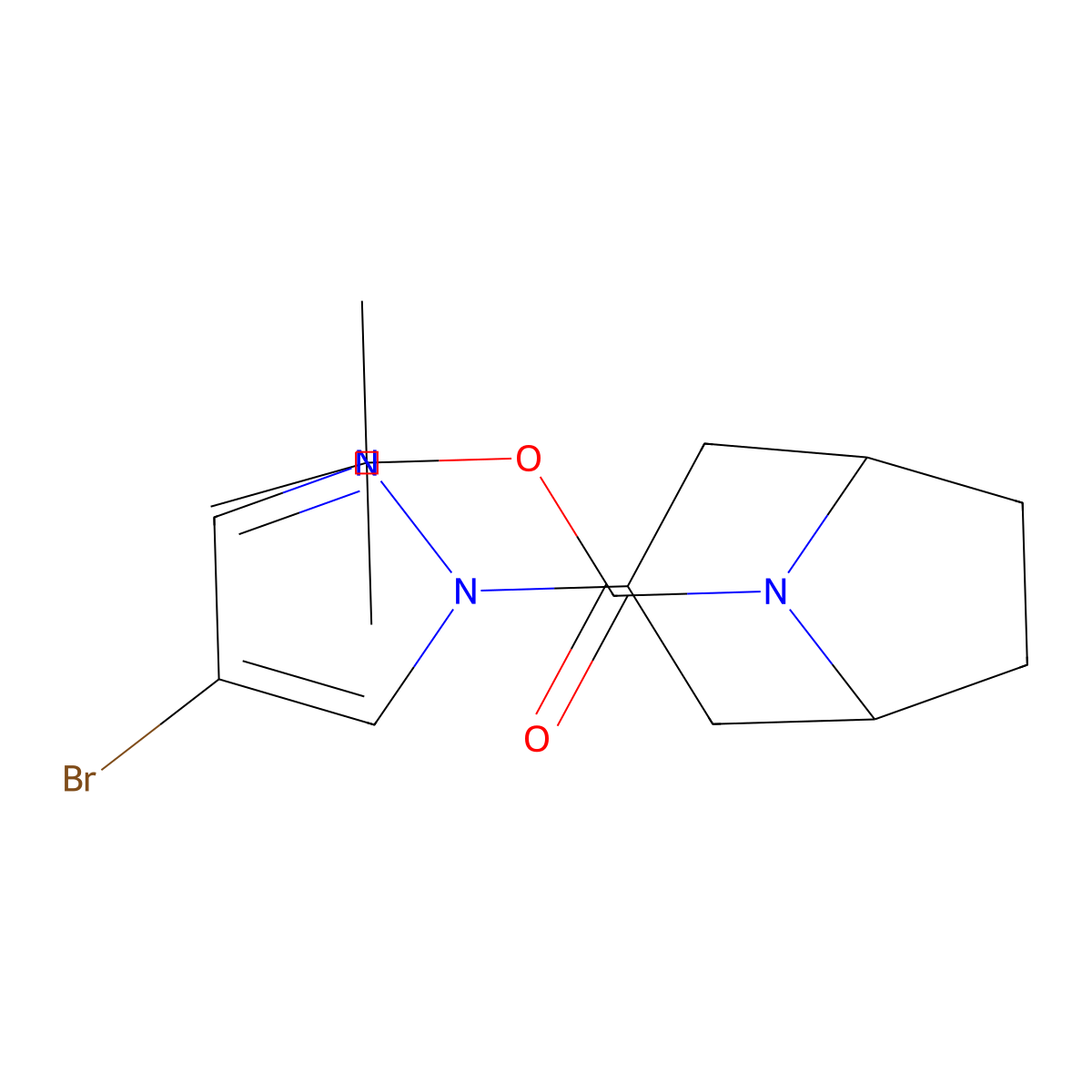 tert-Butyl 3-(4-bromo-1H-pyrazol-1-yl)-8-azabicyclo[3.2.1]octane-8-carboxylate molecular structure, CAS 1224194-51-7