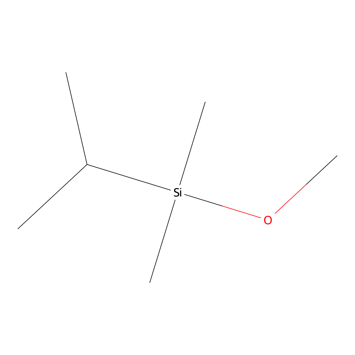 Silane, methoxydimethyl(1-methylethyl)- molecular structure, CAS 122420-34-2