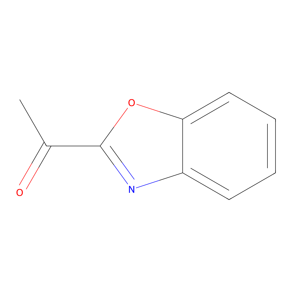 1-(1,3-Benzoxazol-2-yl)ethan-1-one molecular structure, CAS 122433-29-8