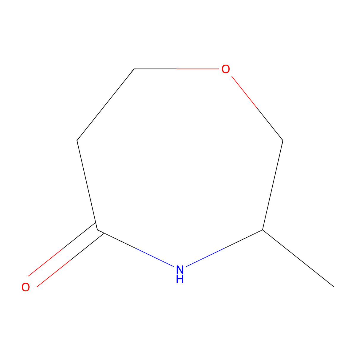 3-Methyl-1,4-oxazepan-5-one molecular structure, CAS 1224374-23-5