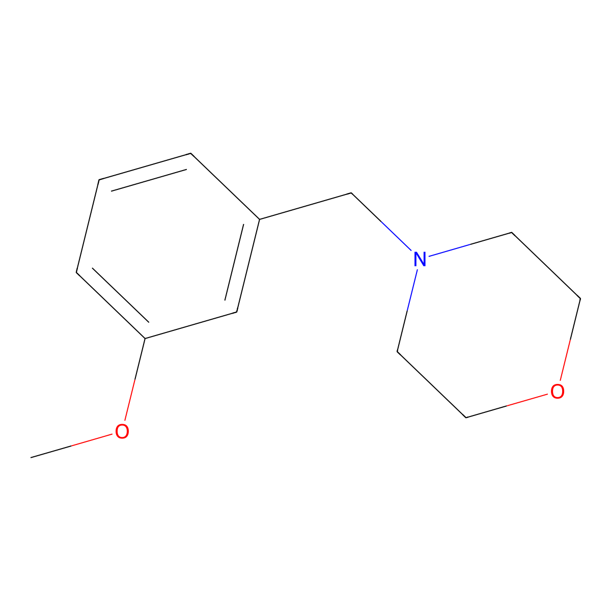 4-[(3-Methoxyphenyl)methyl]morpholine molecular structure, CAS 122439-14-9