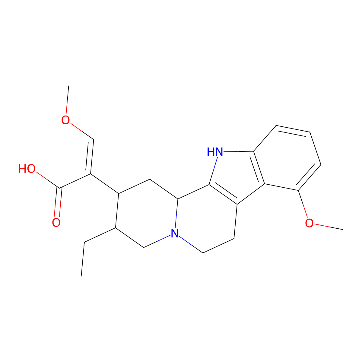 16-Carboxymitragynine molecular structure, CAS 1224429-90-6