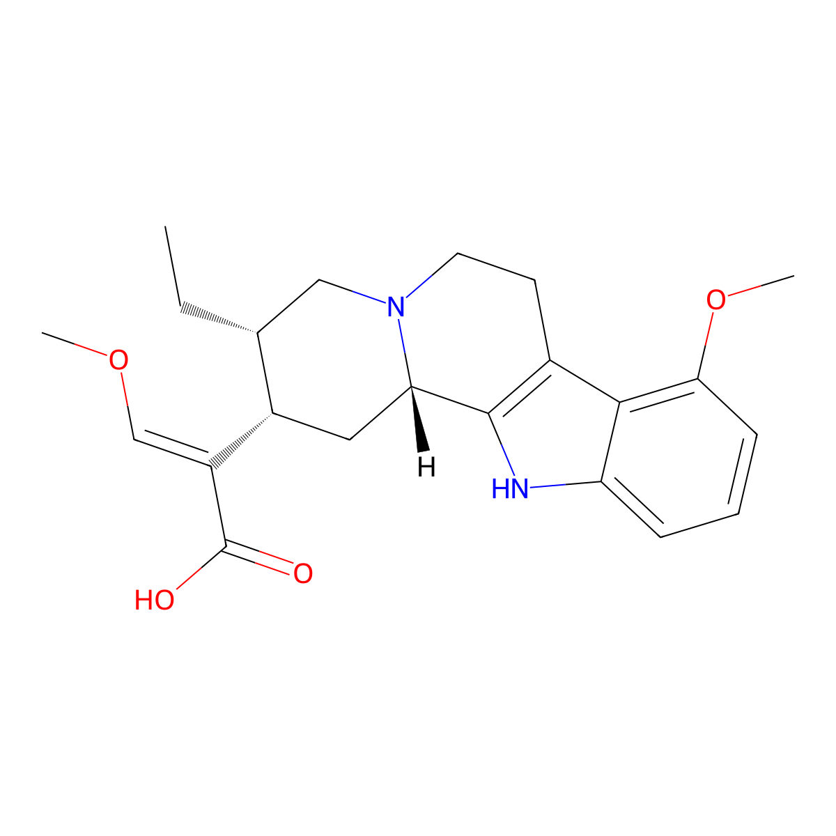 16-Carboxymitragynine molecular structure, CAS 1224429-90-6