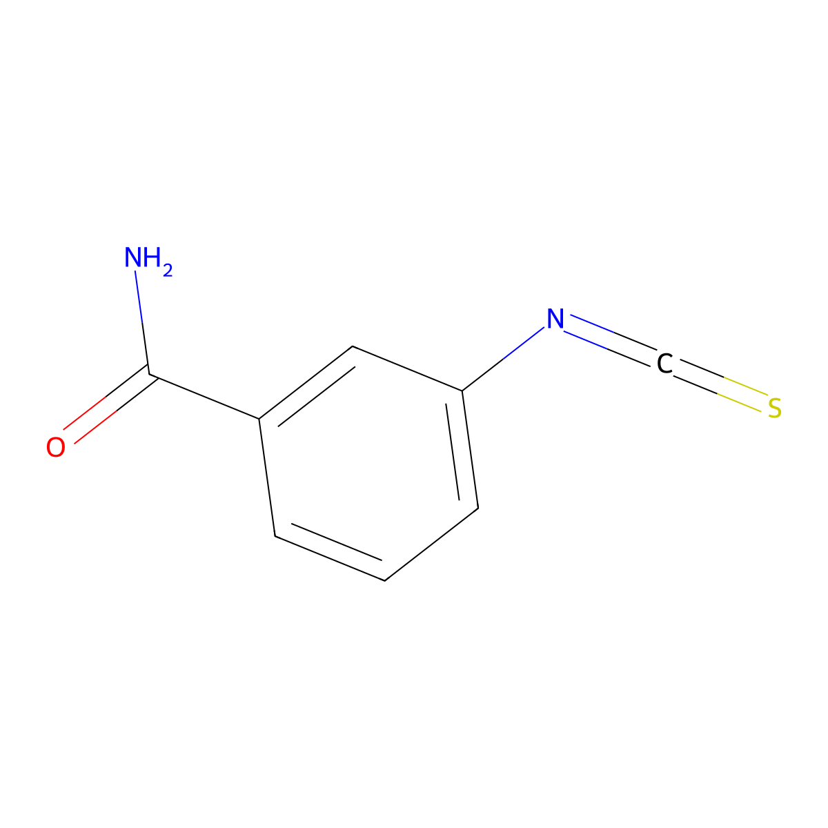 3-Isothiocyanatobenzamide molecular structure, CAS 1224442-57-2