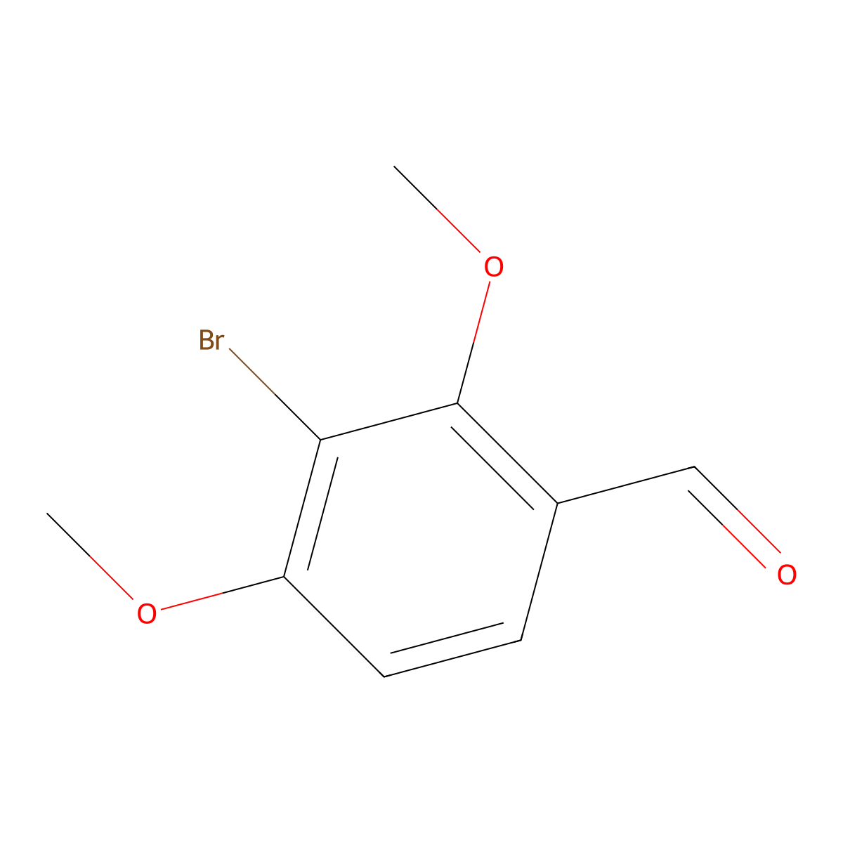 3-Bromo-2,4-dimethoxybenzaldehyde molecular structure, CAS 122452-59-9