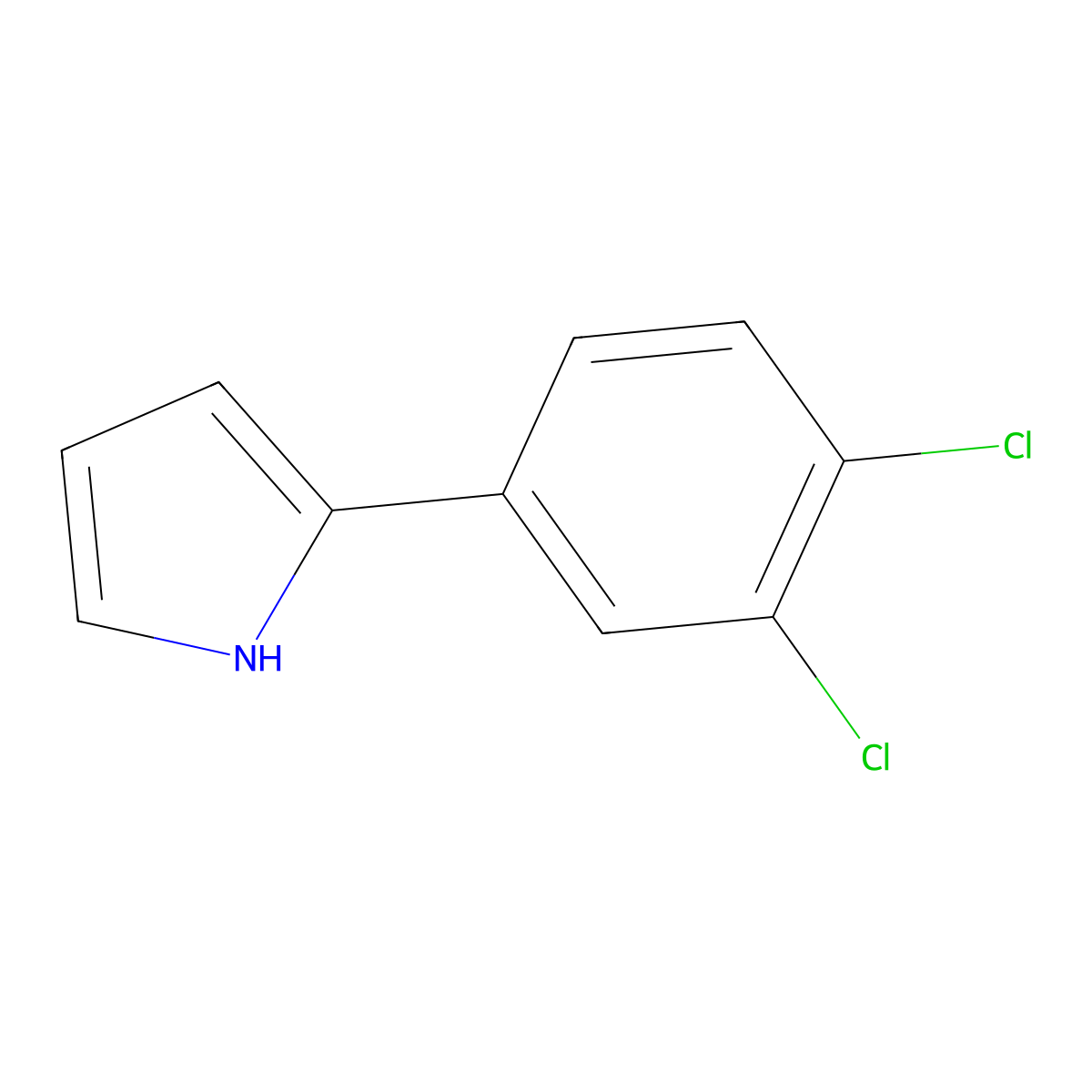 2-(3,4-Dichlorophenyl)pyrrole molecular structure, CAS 122453-90-1